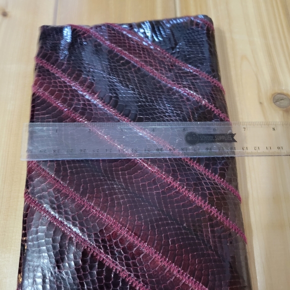 Snakeskin and leather purse by Ronay - Picture 6 of 7